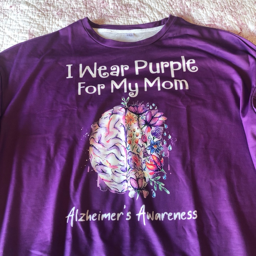NIP Alzheimer’s Awareness Shirt I Wear Purple For My Mom